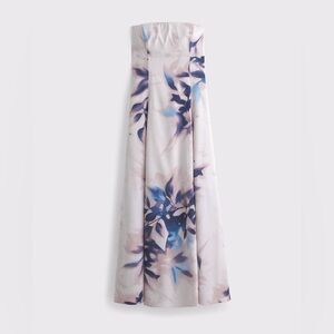 Floral Strapless Maxi Dress